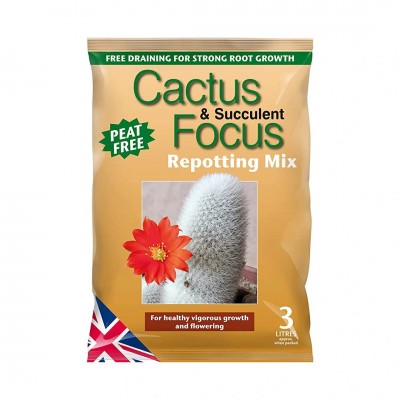 Cactus & Succulent Focus Repotting Mix 3L Cactus & Succulent Focus Repotting Mix 3L